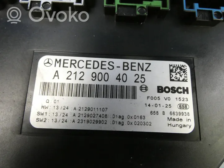 Mercedes-Benz E W212 Releju montāžas bloks A2129004025