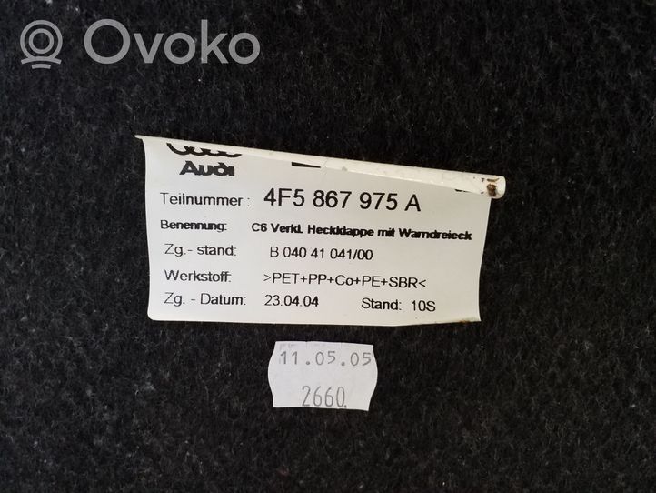 Audi A6 S6 C6 4F Garnitures hayon 4F5867975A