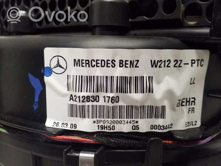 Mercedes-Benz E W212 Salono oro mazgo komplektas A2128301760