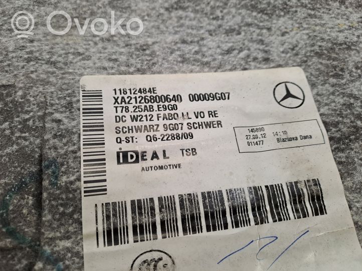 Mercedes-Benz CLS C218 X218 Wykładzina podłogowa przednia A2126800640