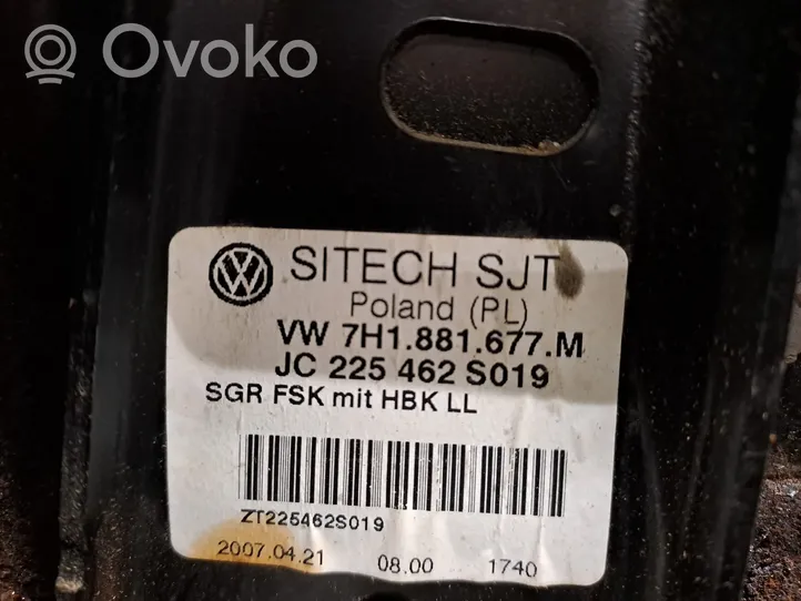 Volkswagen Transporter - Caravelle T5 Base de la consola del asiento del conductor 7H1881677M