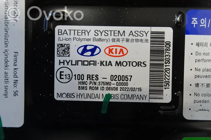 Hyundai i20 Active Batterie véhicule hybride / électrique 375M0Q0000