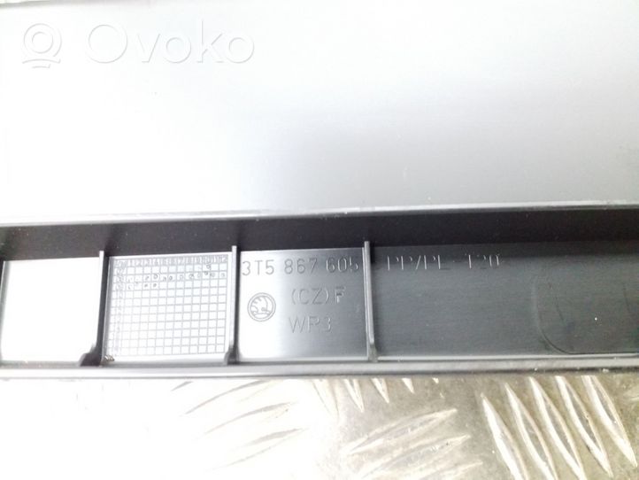 Skoda Superb B6 (3T) Obere Heckklappen-/Kofferraumabdeckung 3T5867605