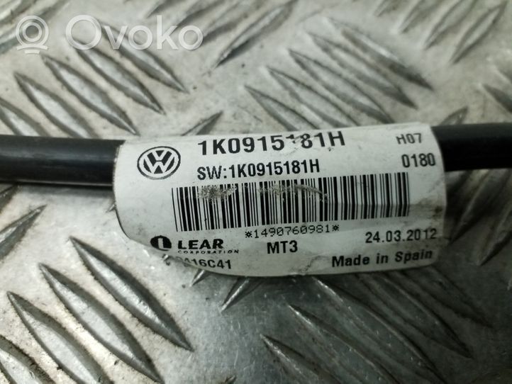 Volkswagen Sharan Cavo negativo messa a terra (batteria) 1K0915181H