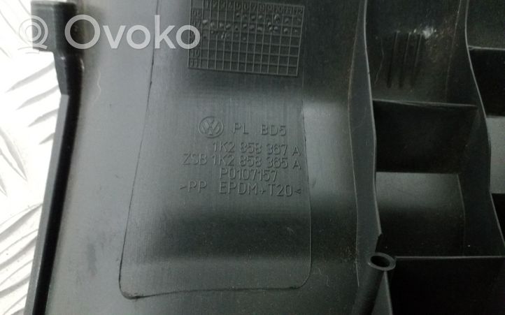 Volkswagen Eos Garniture panneau inférieur de tableau de bord 1K2858367A