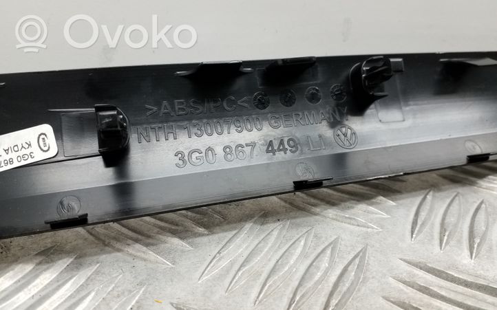 Volkswagen PASSAT B8 Takaoven sisäkahvan kehys 3G0867449