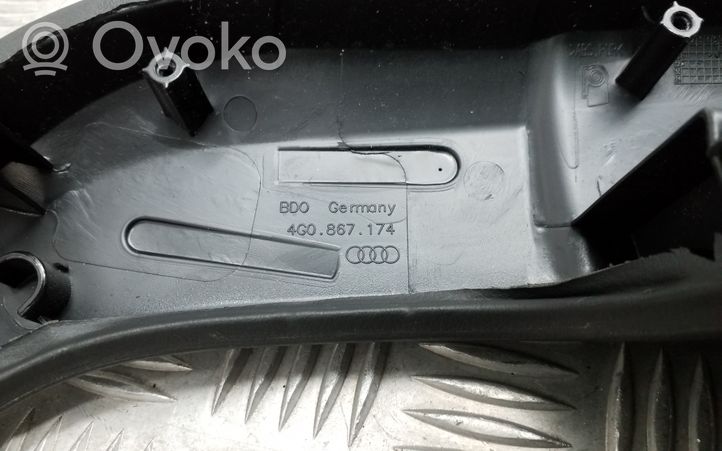 Audi A6 S6 C7 4G Rivestimento della maniglia interna per portiera anteriore 4G0867174