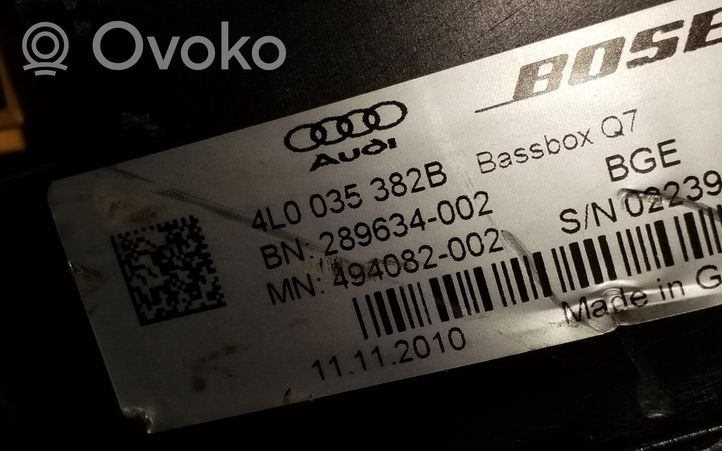Audi Q7 4L Głośnik niskotonowy 4L0035382B