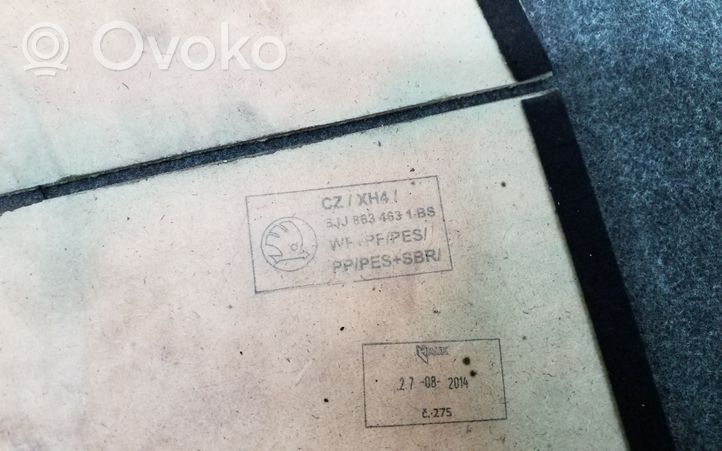 Skoda Rapid (NH) Doublure de coffre arrière, tapis de sol 5JJ863463