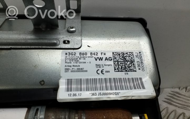 Volkswagen PASSAT B8 Poduszka powietrzna Airbag chroniąca kolana 3G2880842F