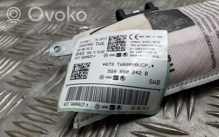 Volkswagen Golf VII Sėdynės oro pagalvė 5G0880242B