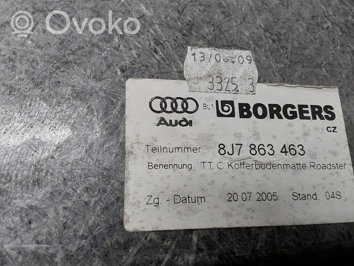 Audi TT TTS Mk2 Tavaratilan kaukalon tekstiilikansi 8J7863463