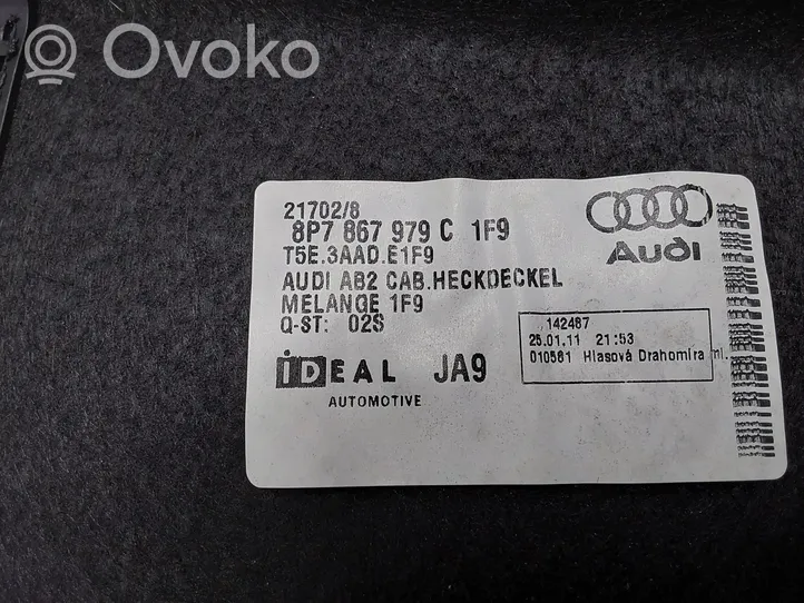 Audi A3 S3 8P Takaluukun alaosan verhoilu 8P7867979C