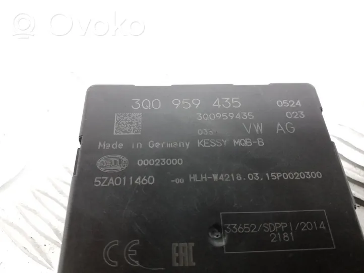 Volkswagen PASSAT B8 Keyless (KESSY) go control unit/module 3Q0959435