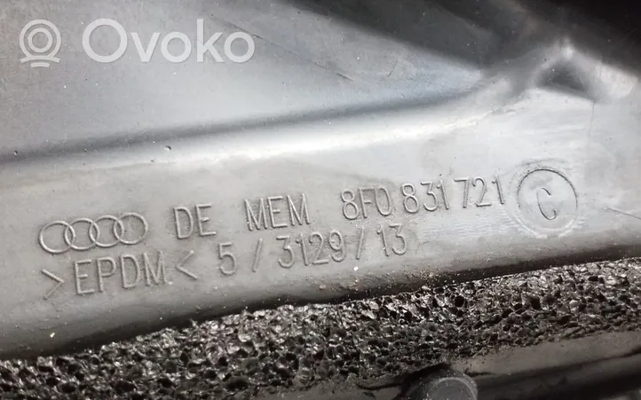 Audi A5 8T 8F Priekinė guma sandarinimo (prie stiklo) 8F0831721C