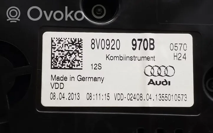 Audi A3 S3 8V Tachimetro (quadro strumenti) 8V0920970B