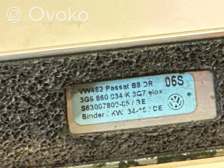 Volkswagen PASSAT B8 Binario barra tetto 3G9860034K