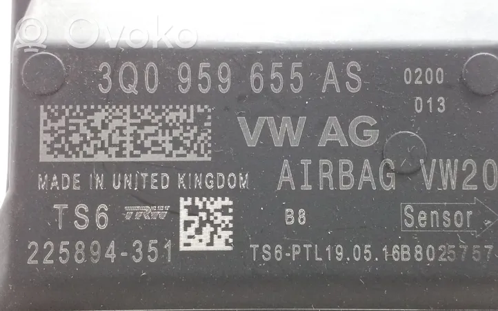 Skoda Octavia Mk3 (5E) Module de contrôle airbag 3Q0959655AS