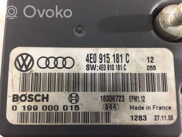 Audi A8 S8 D3 4E Kiti valdymo blokai/ moduliai 4E0915181C