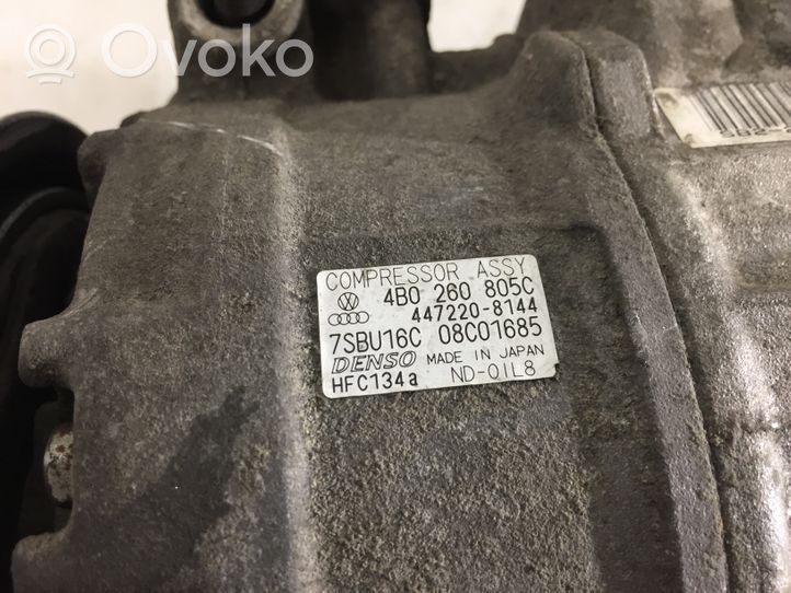 Audi A6 S6 C5 4B Kompresor / Sprężarka klimatyzacji A/C 4B0260805C