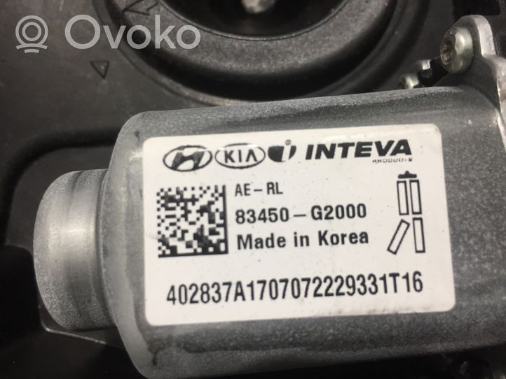 Hyundai Ioniq Priekšpusē elektriskā loga pacelšanas mehānisma komplekts 170712
