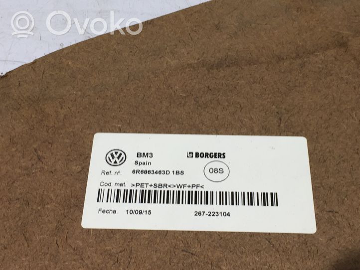 Volkswagen Polo V 6R Trunk/boot mat liner 6R6863463D