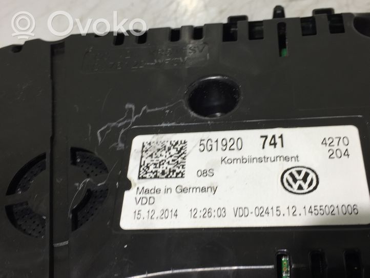 Volkswagen Golf VII Tachimetro (quadro strumenti) 5G1920741