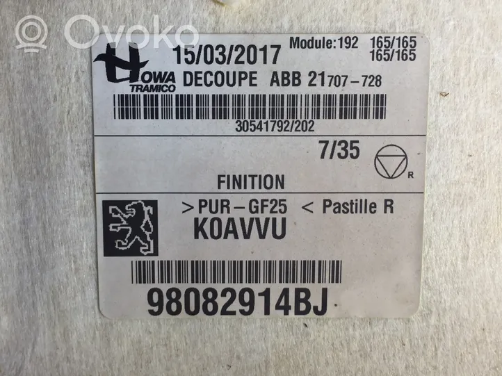 Toyota Proace Ciel de toit 98082914BJ