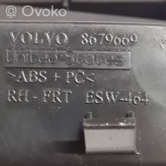 Volvo V50 Obudowa klamki wewnętrznej drzwi przednich 8679669