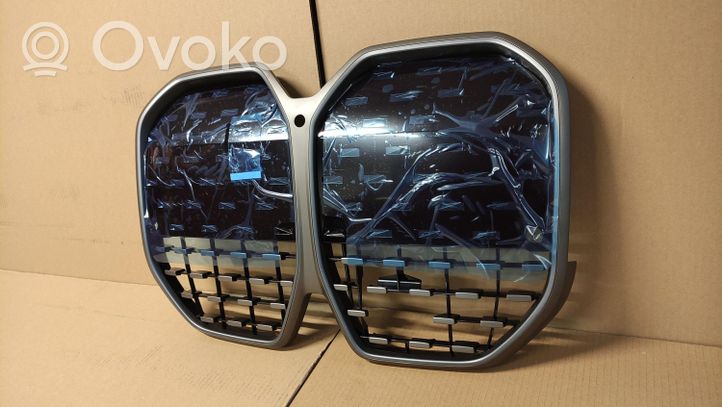 BMW 4 G22 G23 G24 G26 Grille calandre supérieure de pare-chocs avant 8738564