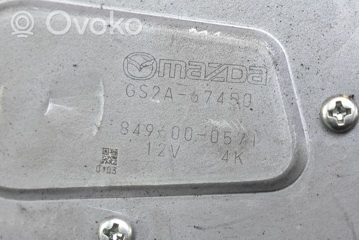 Mazda 6 Moteur d'essuie-glace arrière GS2A-67450