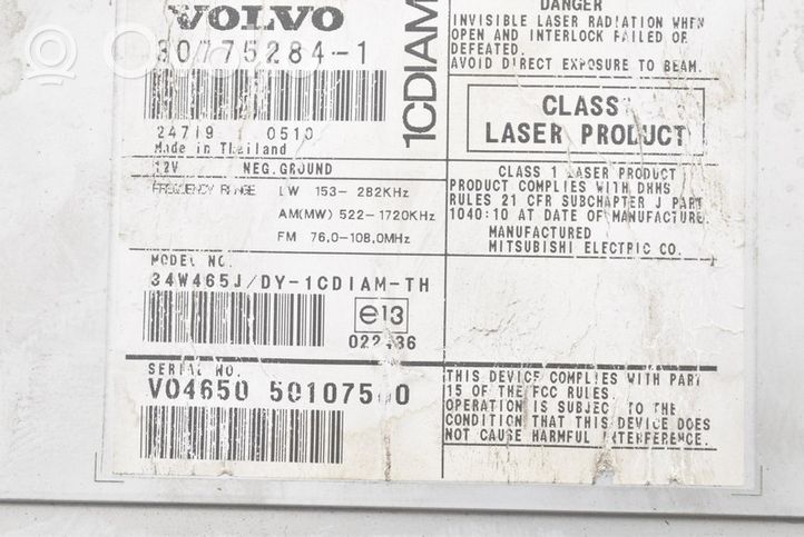 Volvo S40 Unità principale autoradio/CD/DVD/GPS 30775284-1