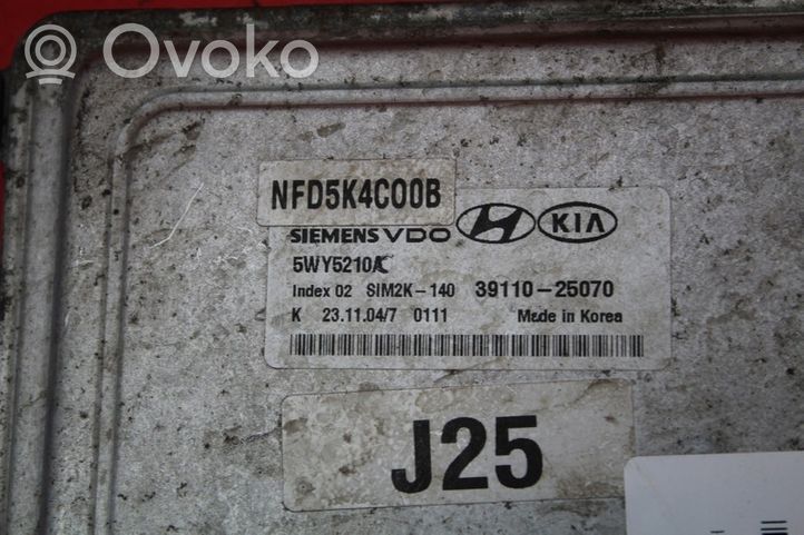 Hyundai Sonata Boîte à fusibles relais 39110-25070