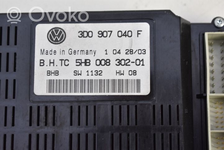 Volkswagen Phaeton Rėlių montavimo blokas 3D0907040F