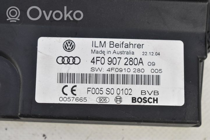 Audi A6 Allroad C5 Boîte à fusibles relais 4F0907280A