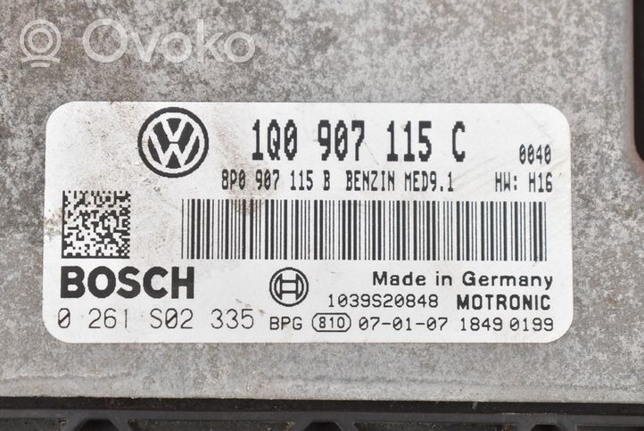 Volkswagen Eos Relay mounting block 1Q0907115C