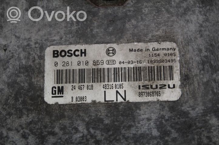 Opel Astra H Relay mounting block 24467018