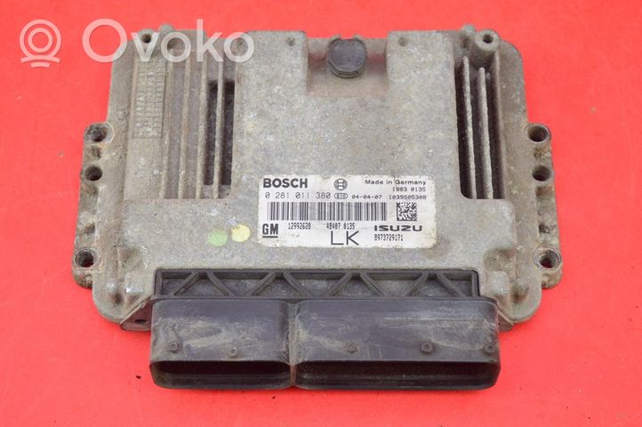 Opel Astra H Relay mounting block 12992628