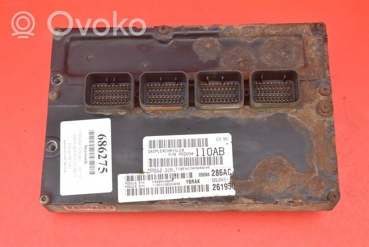 Chrysler Grand Voyager IV Unité de commande, module ECU de moteur 05094286AC