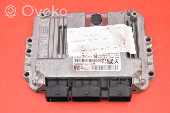 Citroen C4 Grand Picasso Unité de commande, module ECU de moteur 9664257580