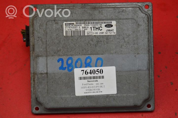 Ford Fiesta Unité de commande, module ECU de moteur 2S6A-12A650-ND