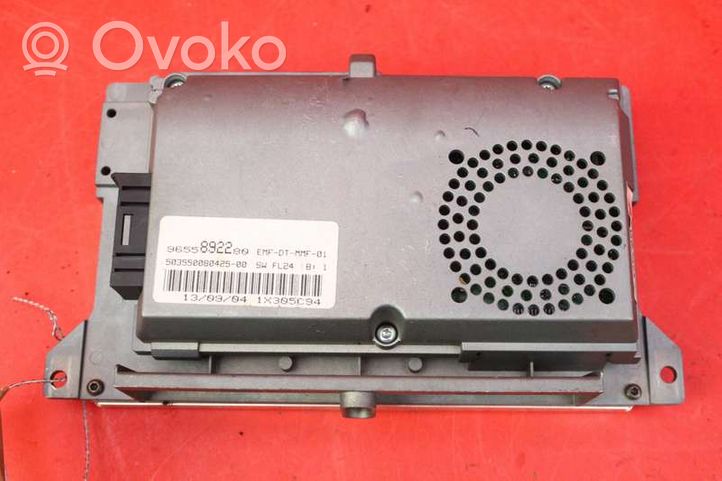 Peugeot 307 CC Radio/CD/DVD/GPS-pääyksikkö 9655892280