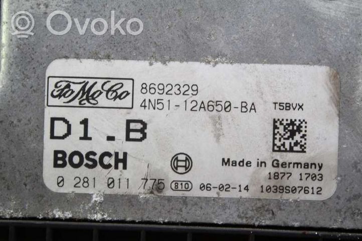 Volvo V50 Unité de commande, module ECU de moteur 4N51-12A650-BA