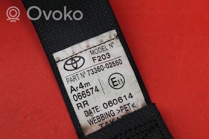 Toyota Auris E180 Etuistuimen turvavyö 73360-02550