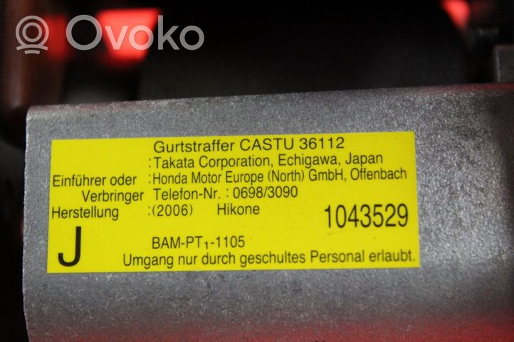 Honda Civic Pas bezpieczeństwa fotela przedniego 81450-SMG-E010