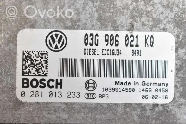 Volkswagen Golf V Unité de commande, module ECU de moteur 03G906021KQ