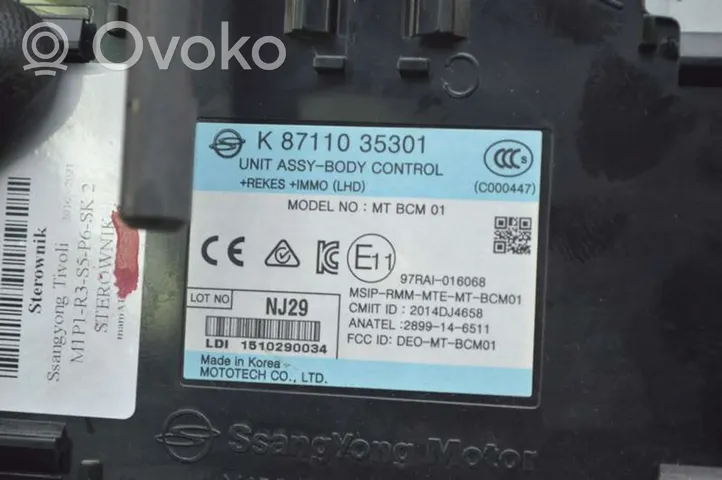 SsangYong Tivoli Unidad de control/módulo ECU del motor 87110-35301