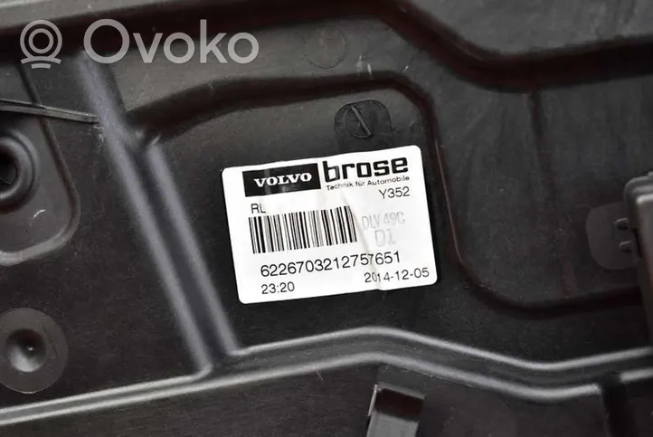 Volvo V60 Mécanisme lève-vitre de porte arrière avec moteur 30784312