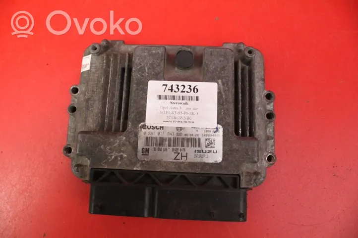 Opel Astra H Komputer / Sterownik ECU silnika 