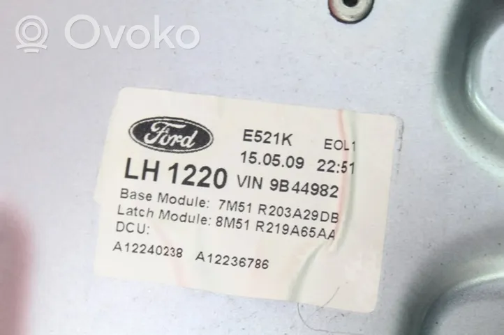 Ford Kuga I Priekinio el. lango pakėlimo mechanizmo komplektas 7M51R203A29DB